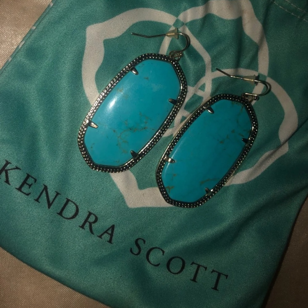 Kendra Scott Blue Marble Earrings